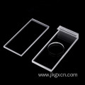 Frit-fusd quartz cuvette with groove and lid